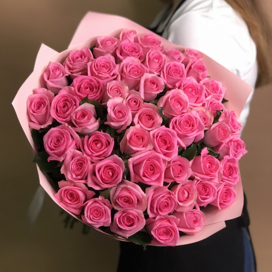 Букеты из роз Букет из 51 розы (80см)